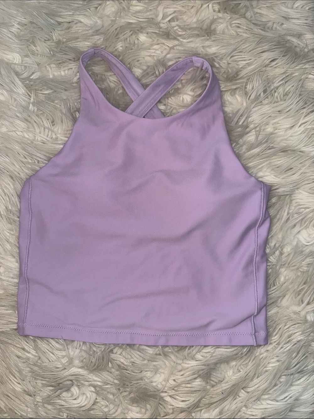 Athleta Lilac Crossback Sports Bra Top